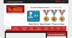 Desktop Screenshot of bayroofing.com